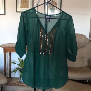 Green Gatsby Blouse ✨